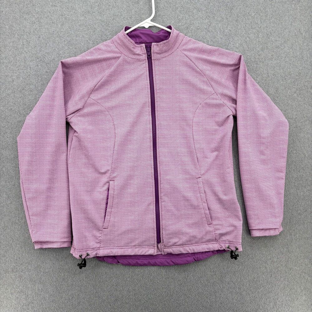 Peter Millar Travelers Championship E4 Wind Reversible Golf Jacket Womens L